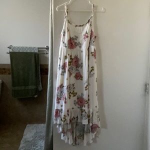 Off white dress with flowers